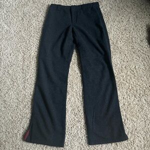 American Eagle Outfitters Black Pants with Red Accent